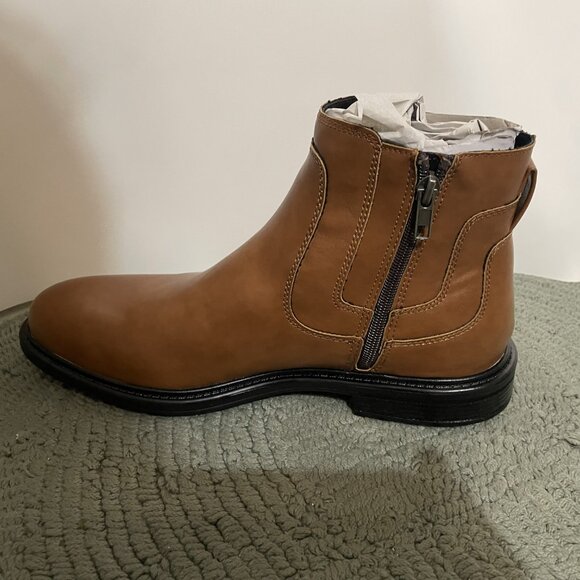 Alfani Side-Zip Boots Size 8.5 Brown - Picture 3 of 6